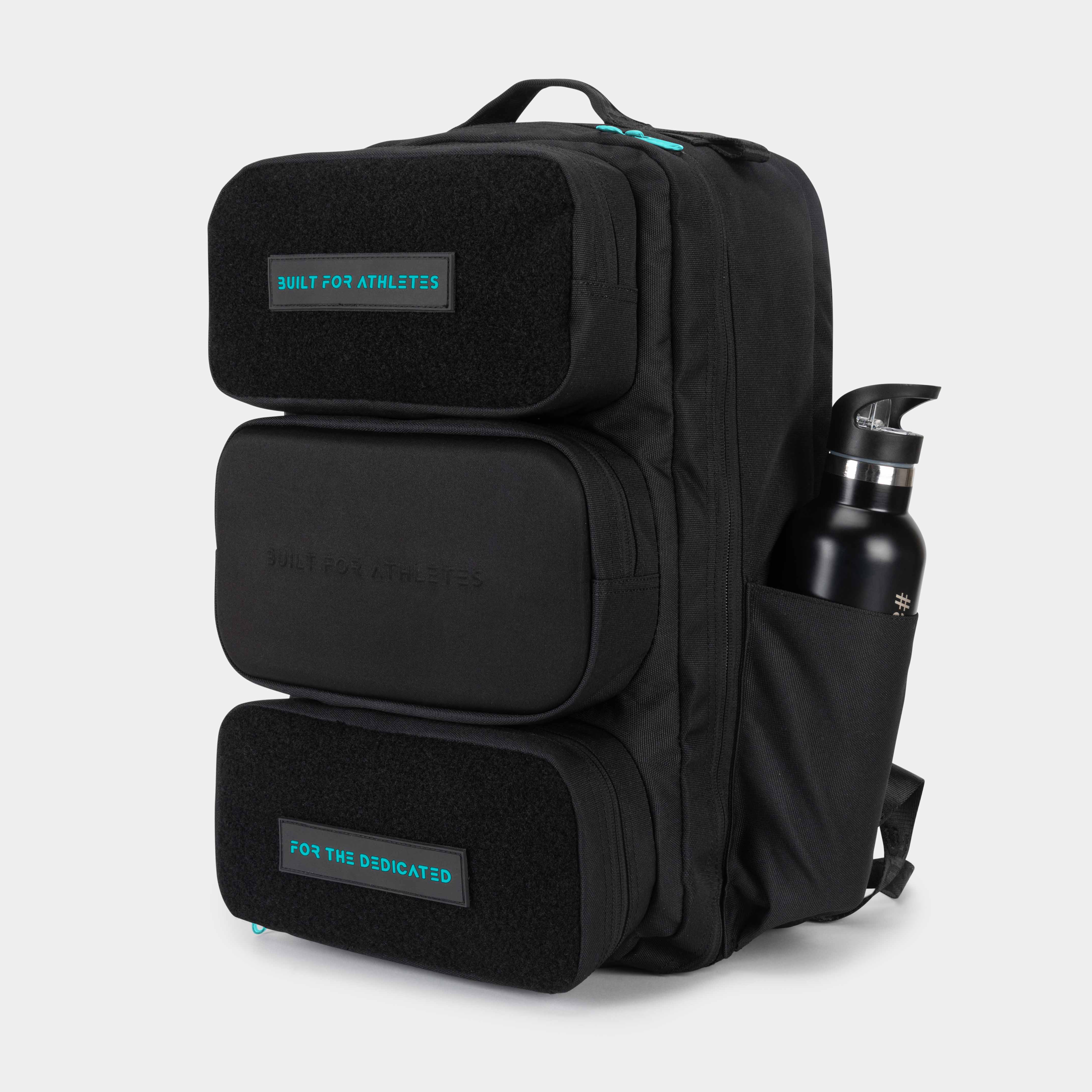 Black & Aqua Hybrid Backpack - Image 3