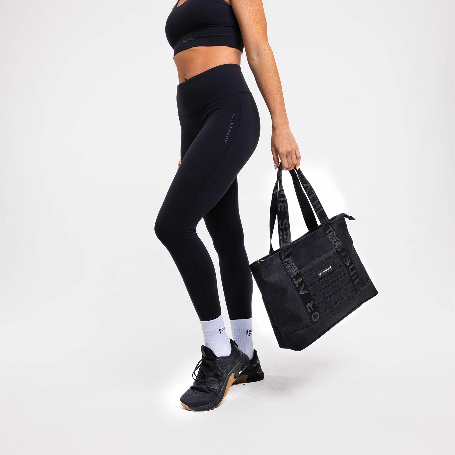 Black Tote Bag Compact - Image 4