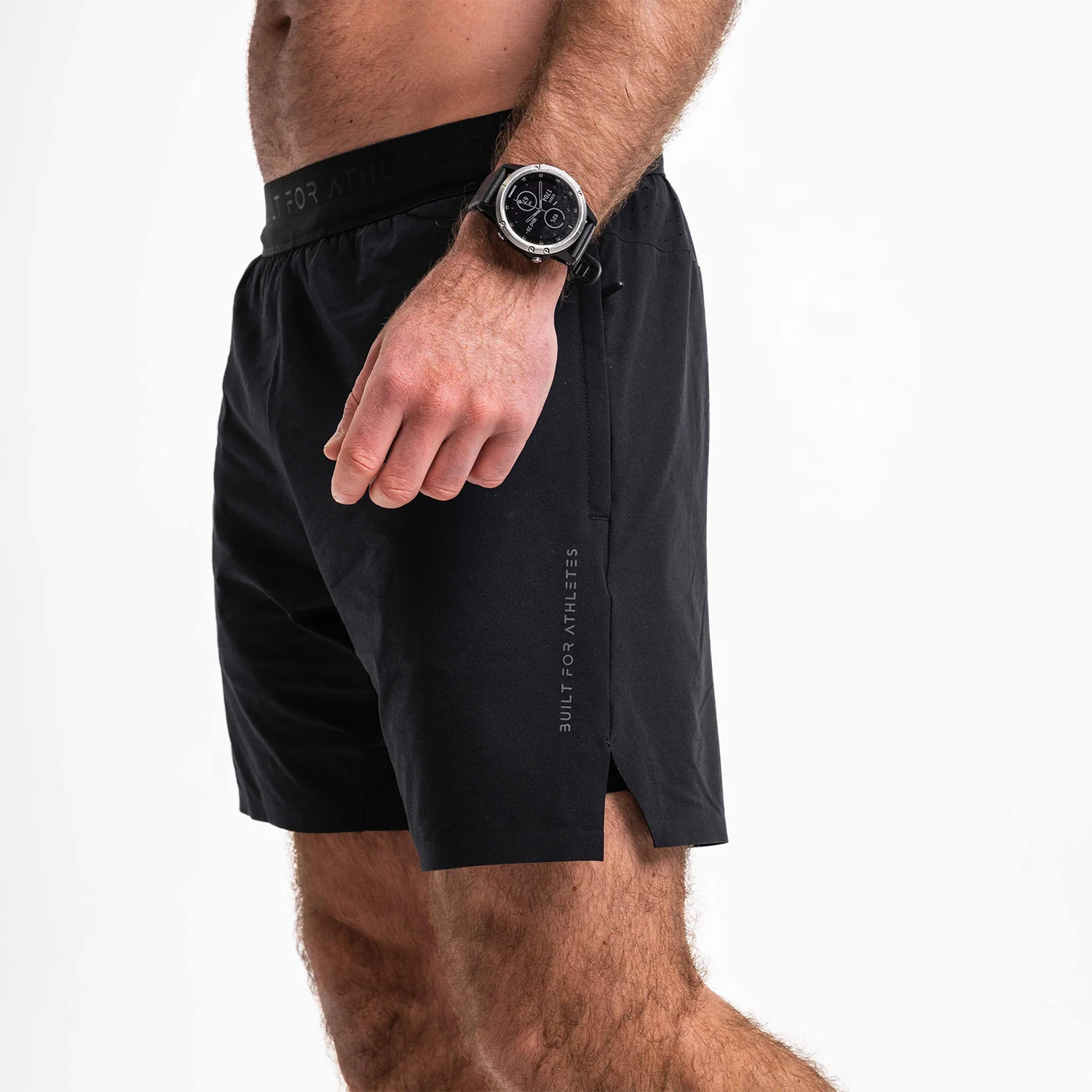 Men's Black 2-in-1 Training Shorts - Image 4