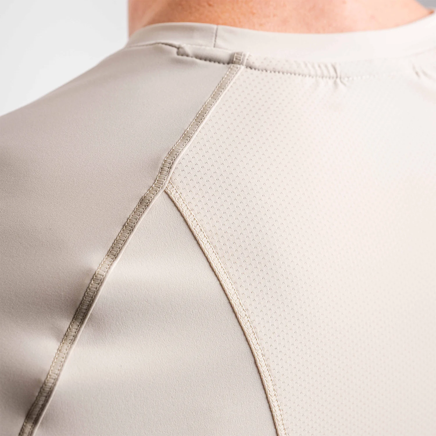 Men's Ecru Training T-Shirt - Image 6