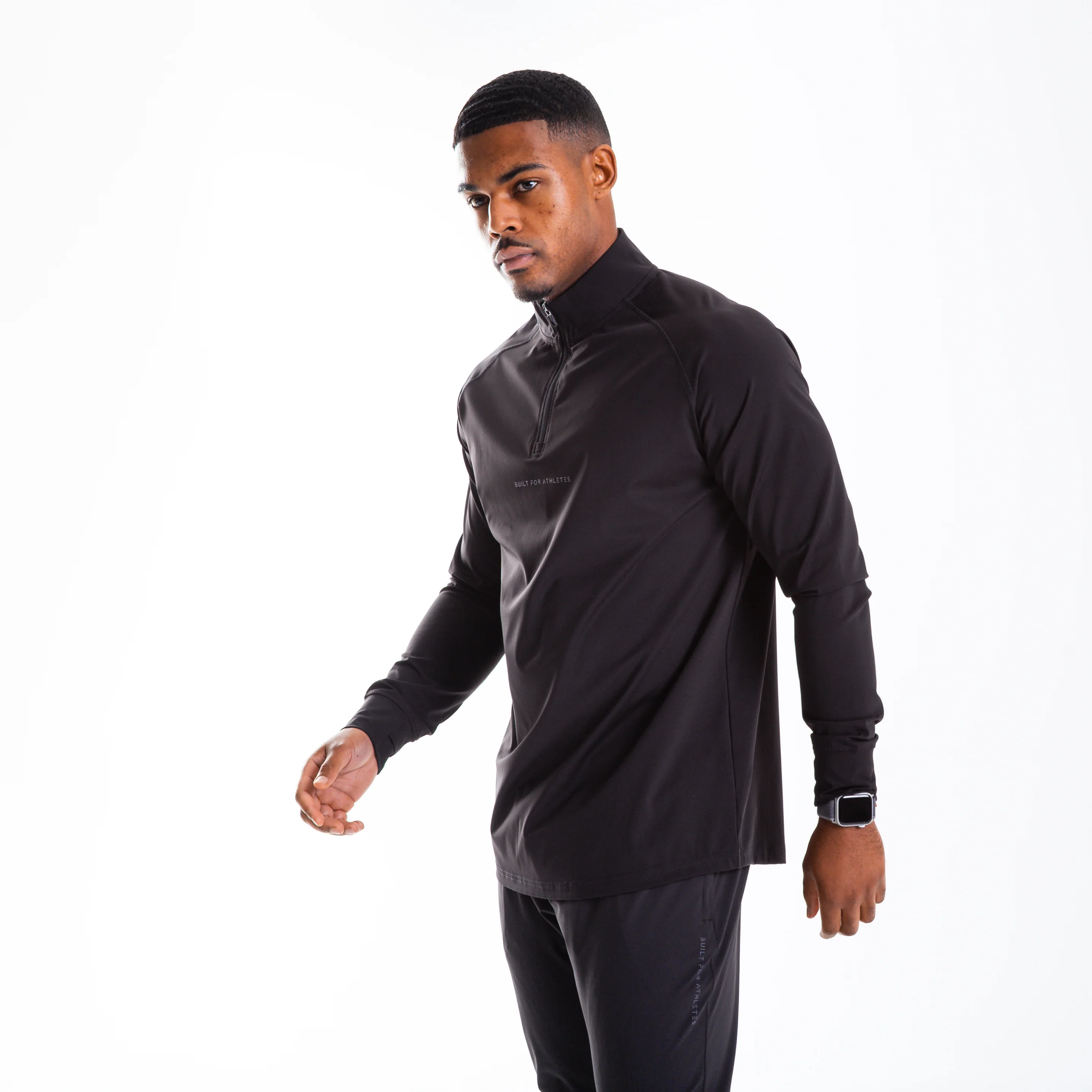 Men's Black 1/4 Zip Pullover - Image 6