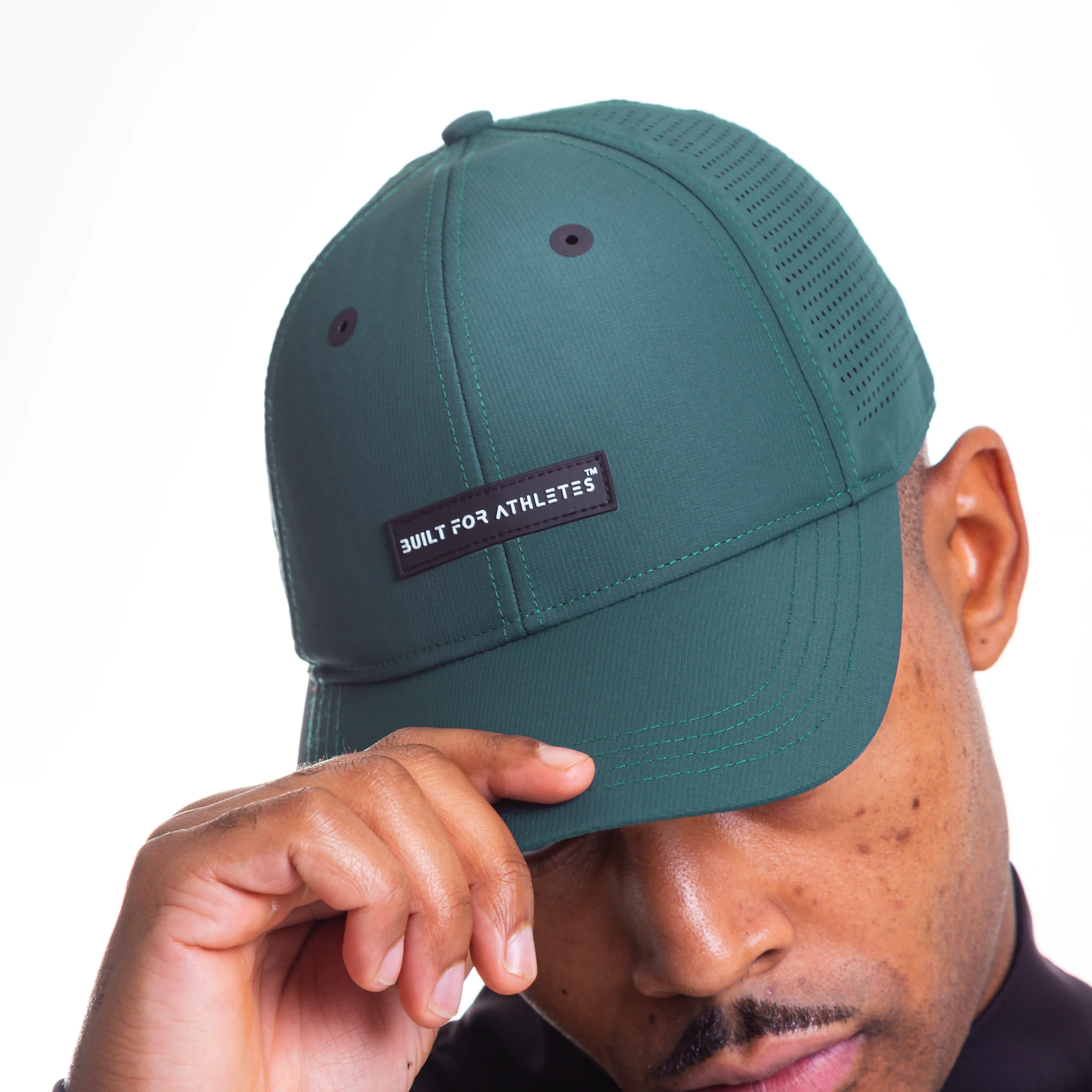 Unisex Forest Green Training Cap - Image 5