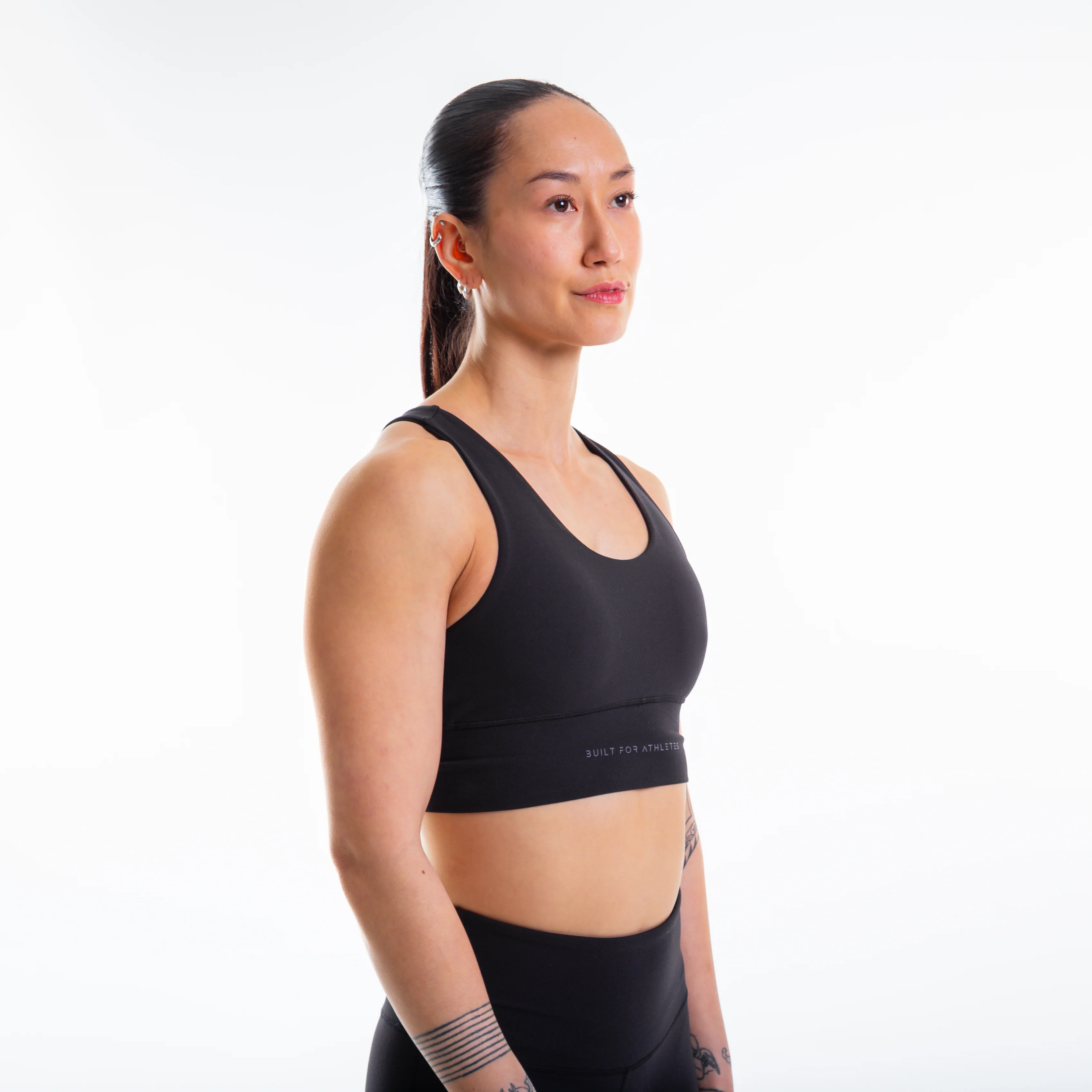 Women's Black Sports Bra - Image 3