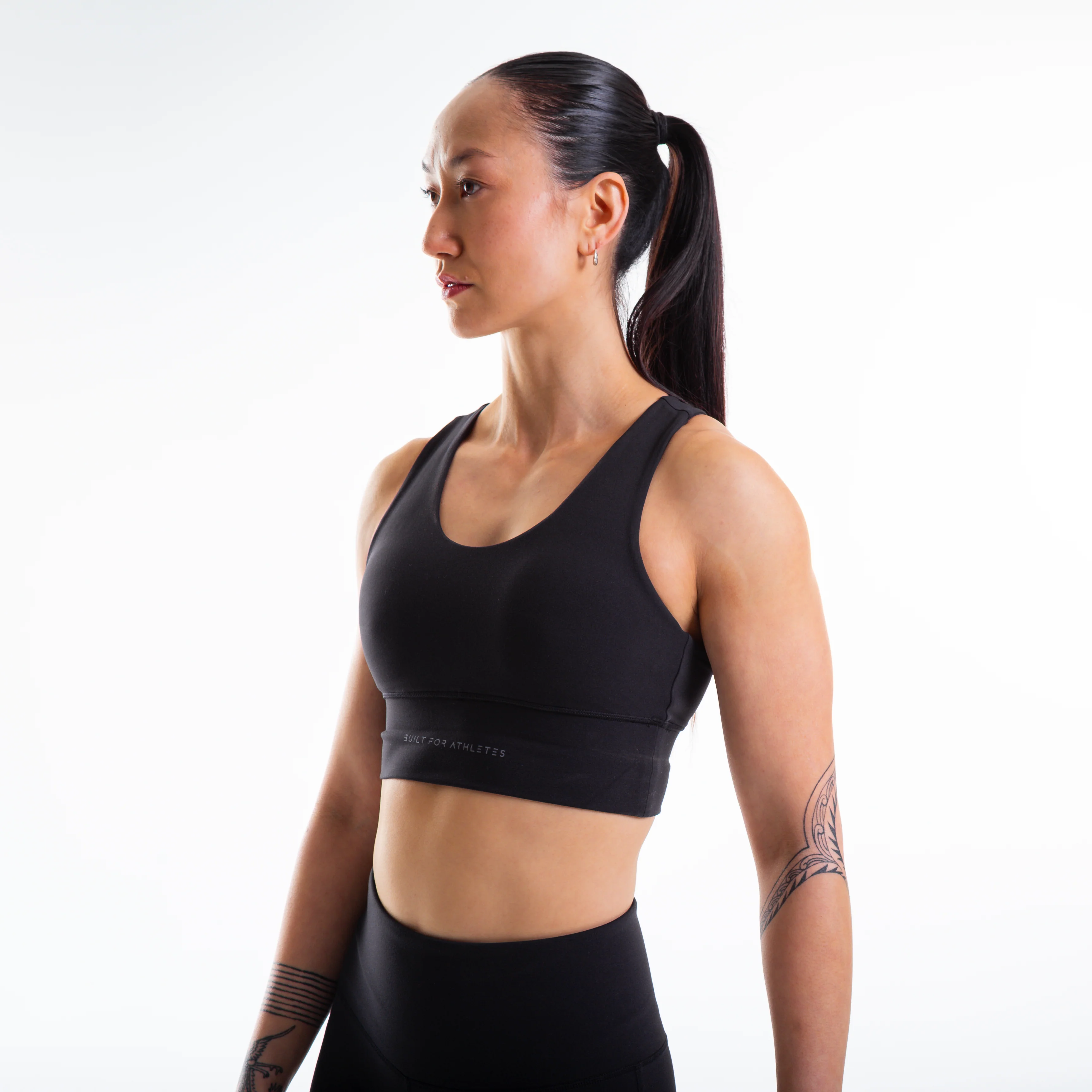 Women's Black Sports Bra - Image 5