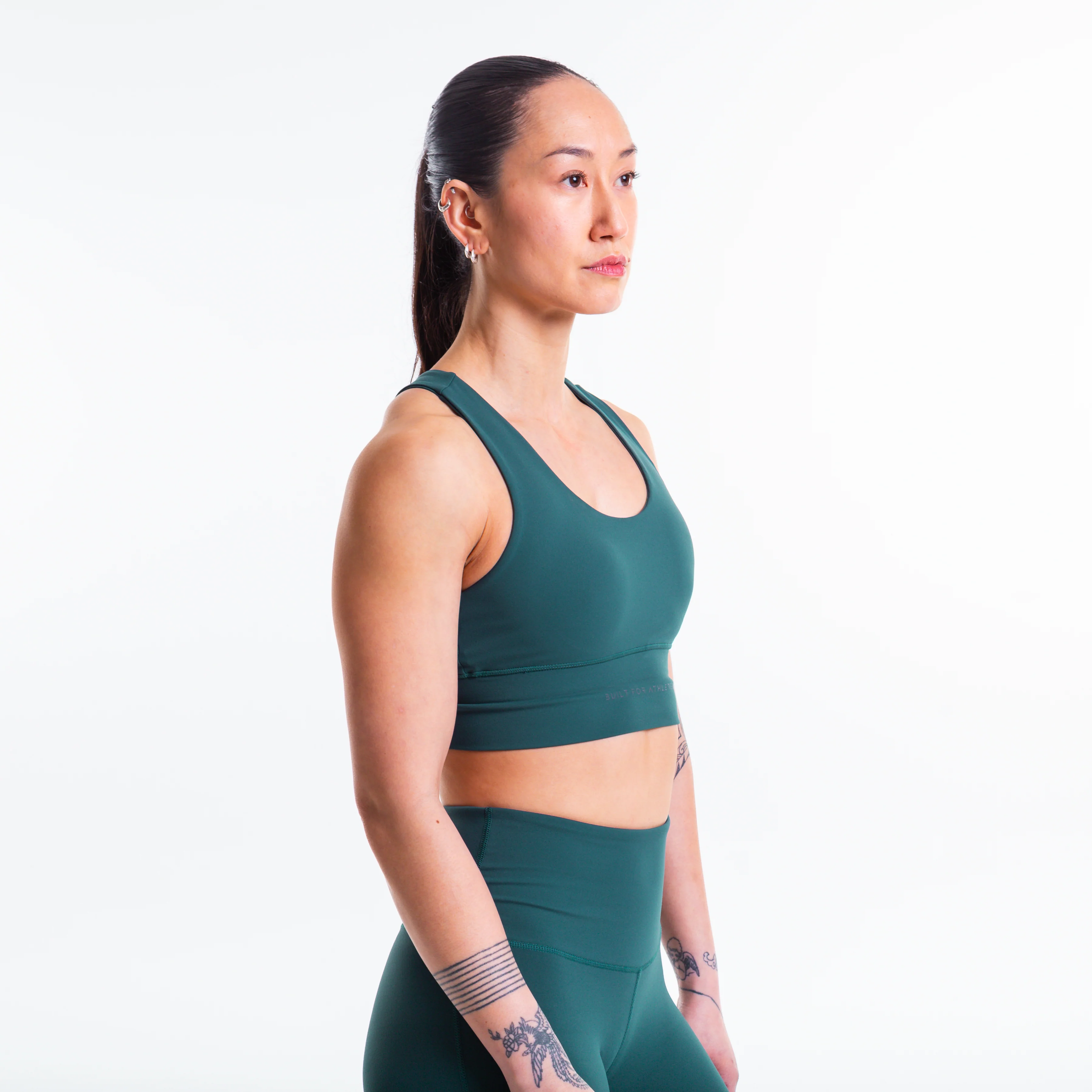 Women's Forest Green Sports Bra - Image 3