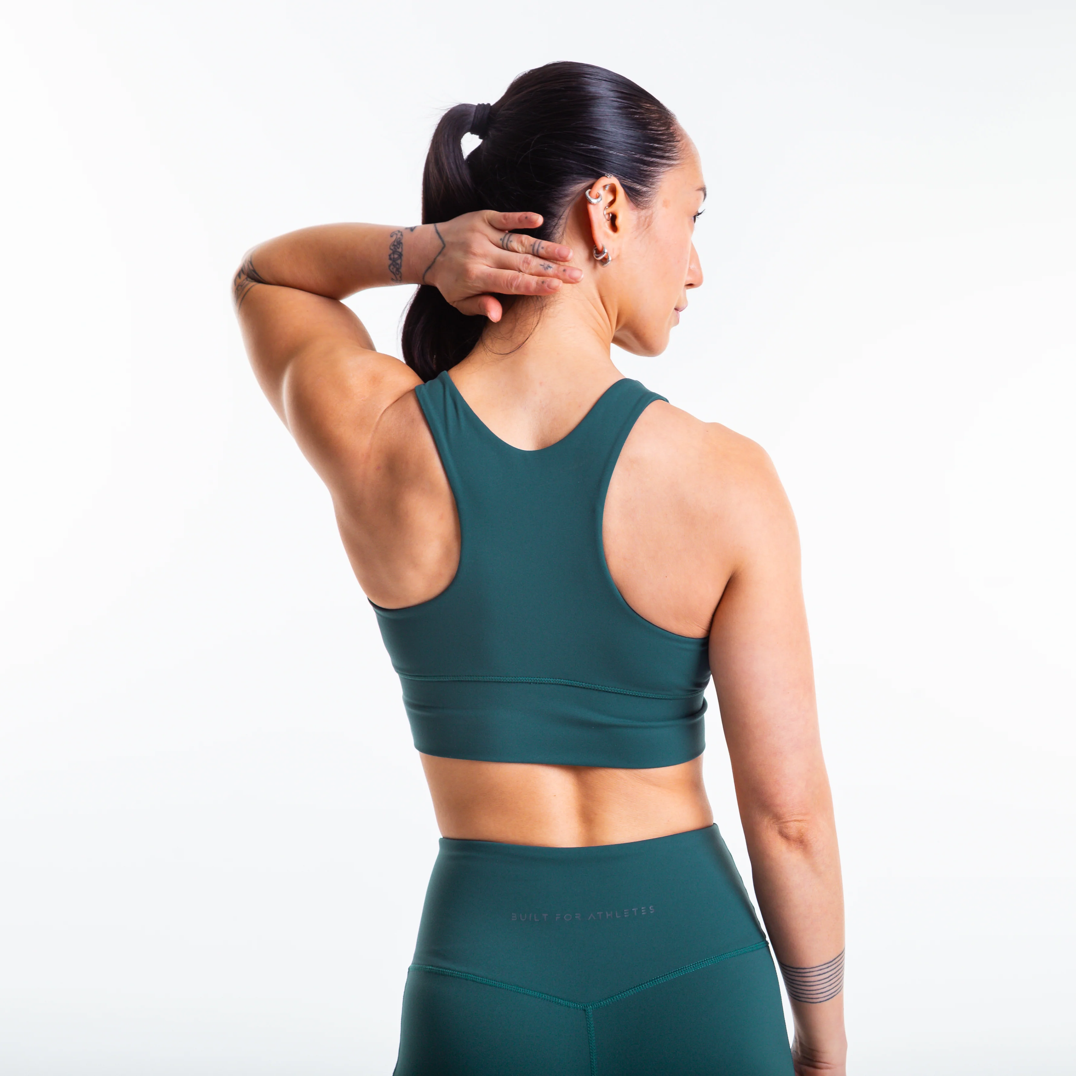 Women's Forest Green Sports Bra - Image 7
