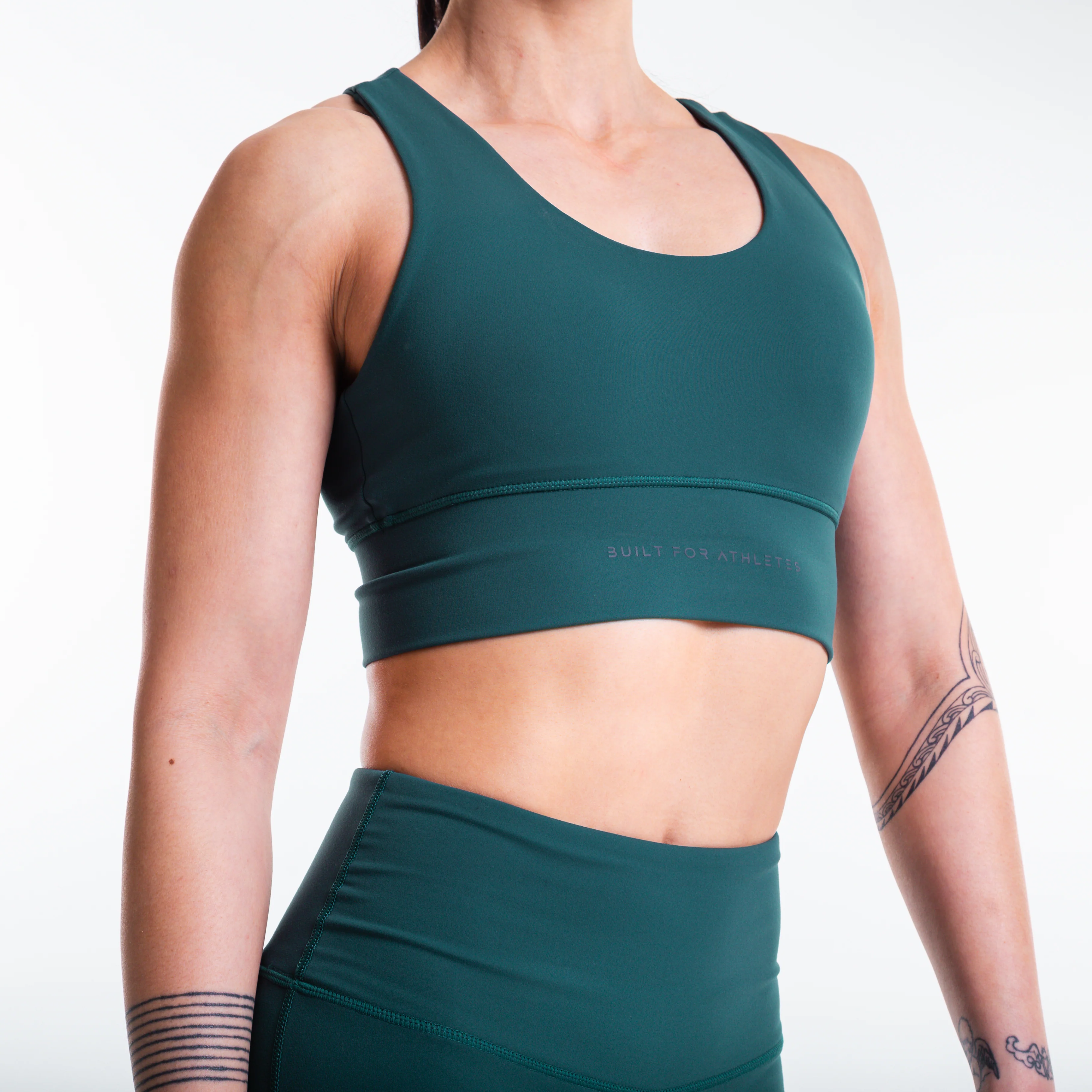 Women's Forest Green Sports Bra - Image 9